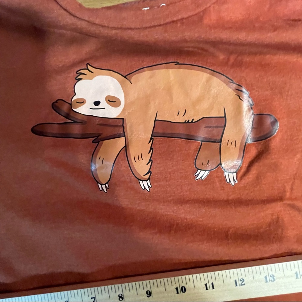 Brown Sloth Graphic T-Shirt - Picture 7 of 7